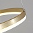 Светодиодная люстра в виде композиции из дисков и колец со светящимся контуром MEDEA CH 80 см  золотой фото 8