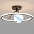 Потолочная светодиодная люстра PLANET A 50 см  Черный фото 37
