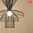 Подвесной светильник в индустриальном стиле из металлических прутьев фото 7