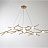 Минималистская светодиодная люстра в скандинавском стиле TRELLIS 12 плафонов Горизонталь фото 9