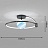 Потолочная светодиодная люстра PLANET A 50 см  Черный фото 6