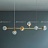 Реечный светильник с разнонаправленными шарообразными плафонами из рельефного стекла VERENA LONG фото 4