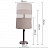 Настольная лампа с регулировкой высоты в стиле кантри Серый фото 9