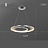 Светодиодная люстра в виде композиции из колец ESTER CH модель В 82 см   фото 4