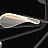 Серия потолочных светодиодных люстр с прозрачными листовидными плафонами с черными и латунными перегородками на лучевом каркасе VISUAL A золото фото 23