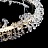Светодиодная люстра с декором из граненых стеклянных бусин на кольцевом каркасе THERA 80 см   Черный фото 19
