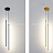 Серия подвесных светильников с прямоугольной LED-панелью на вытянутом цилиндрическом корпусе LYNNE B модель A фото 6