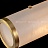 Реечный светодиодный светильник с мраморным плафоном вытянутой цилиндрической формы VIEW фото 2