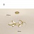 Светодиодная люстра с несколькими поворотными кольцами по периметру кольцевого каркаса ODA фото 2