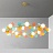 Серия кольцевых люстр с шарообразными матовыми плафонами и декоративными дисками MATISSE R 105 см   фото 5