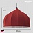 Moooi Dome 120 см  Красный фото 2