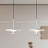 Серия подвесных светодиодных светильников с металлическим плафоном в виде комбинации двух дисков LUCRETIA B фото 15