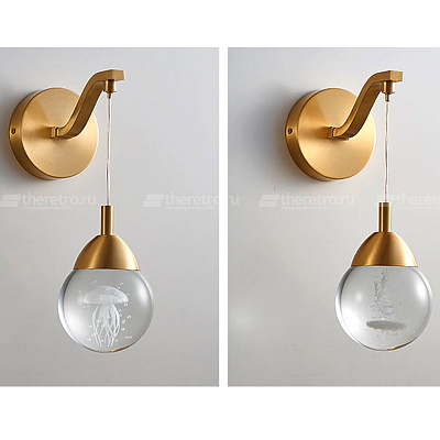 Настенный светильник Modern Crystal Ball Wall Lamp B  фото 1